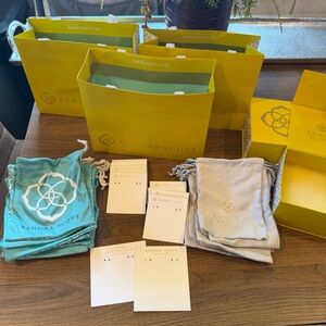 Kendra Scott Gift Bags, Jewelry Pouches, Boxes & Jewelry Card Lot